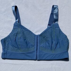 FABLETICS Blue Sports Bra w/ Yellow Stitching